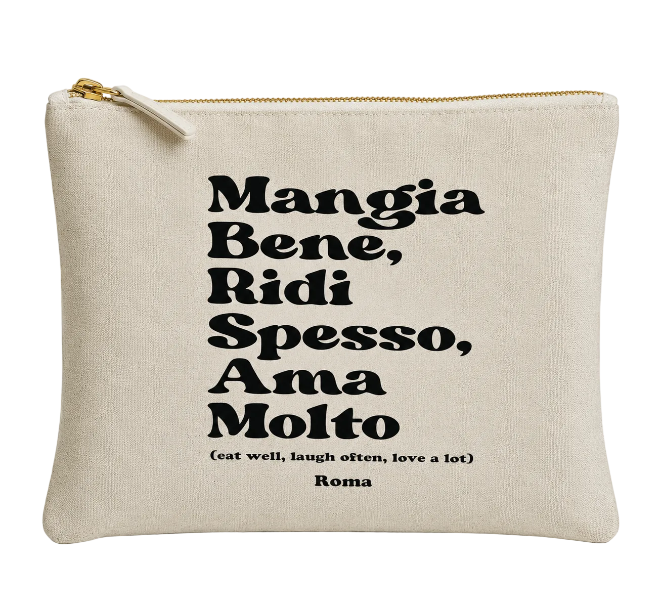 Pochette Mangia Bene, Ridi Spesso, Ama Molto