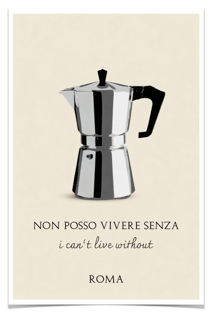 Poster Non Posso Vivere Senza