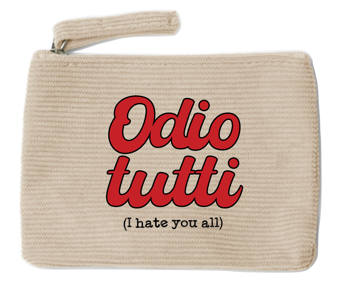 Borsellino velluto Odio Tutti