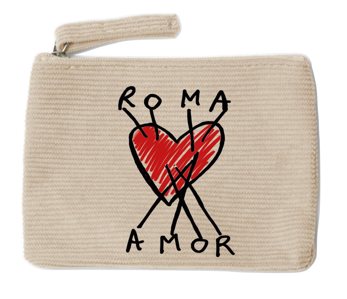 Borsellino velluto Roma Amor