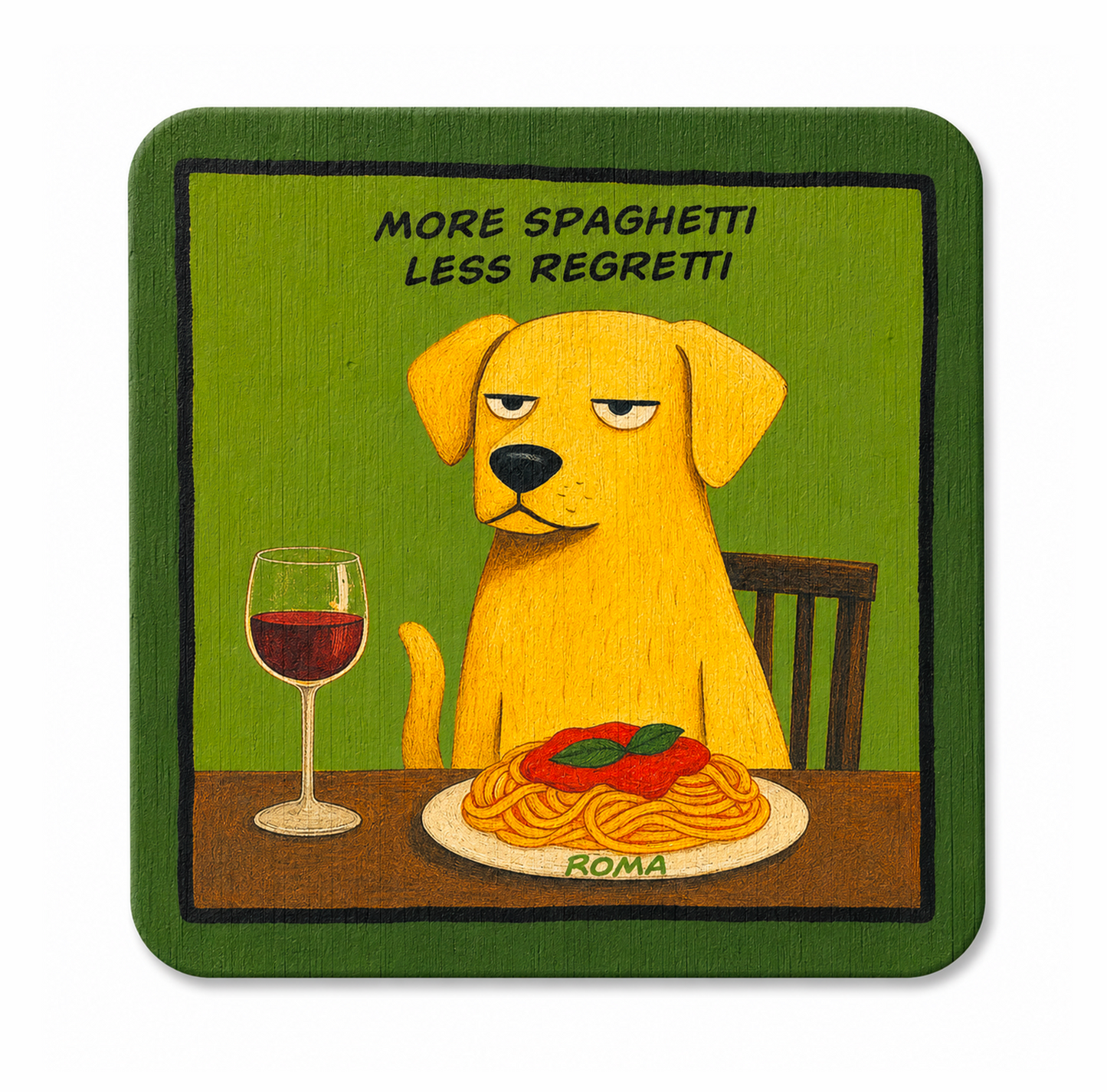 Coaster More Spaghetti Less Regretti
