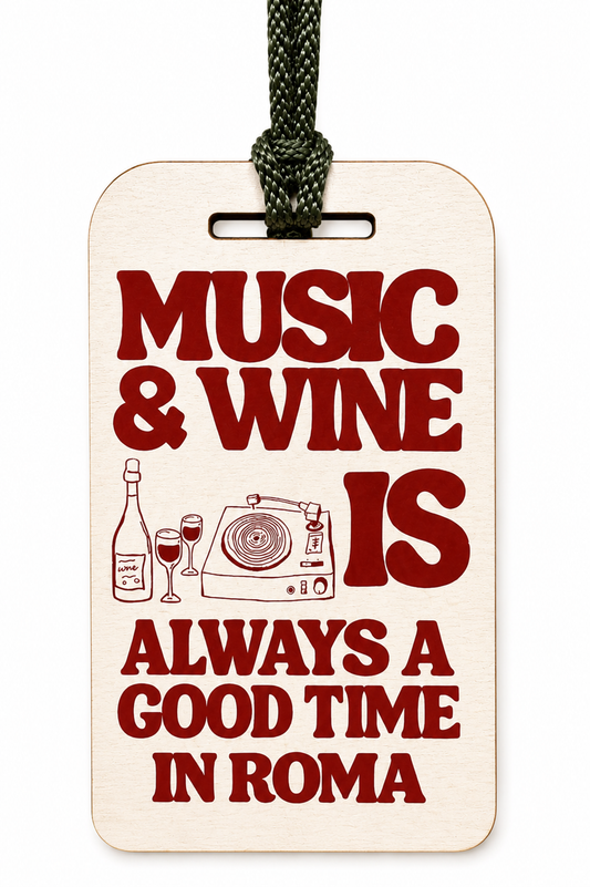 Wood Tag Music and Wine