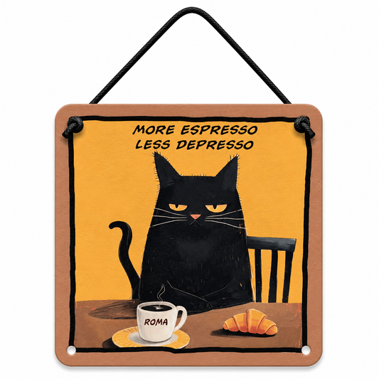 Insegna More Espresso Less Depresso