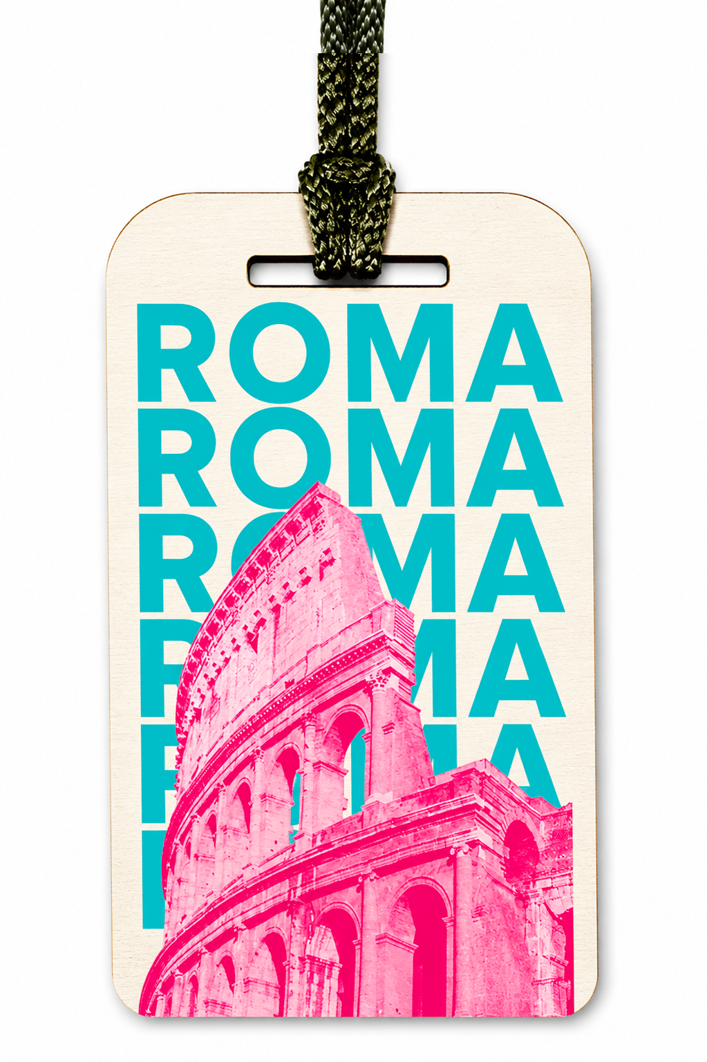 Wood Tag ROMA ROMA ROMA
