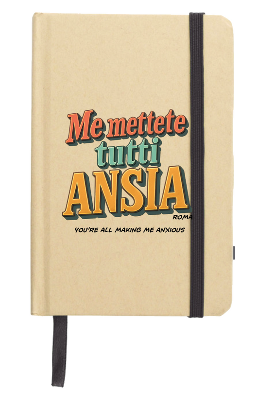 Agendina Me Mettete Tutti Ansia
