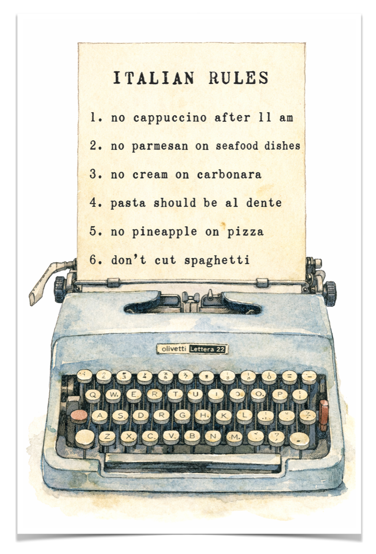 Poster Italian Rules