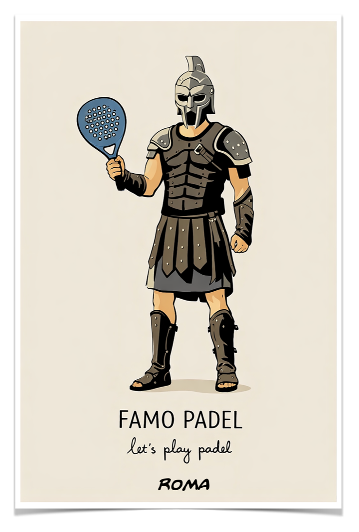 Poster Famo Padel