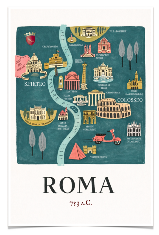 Poster Strade di Roma