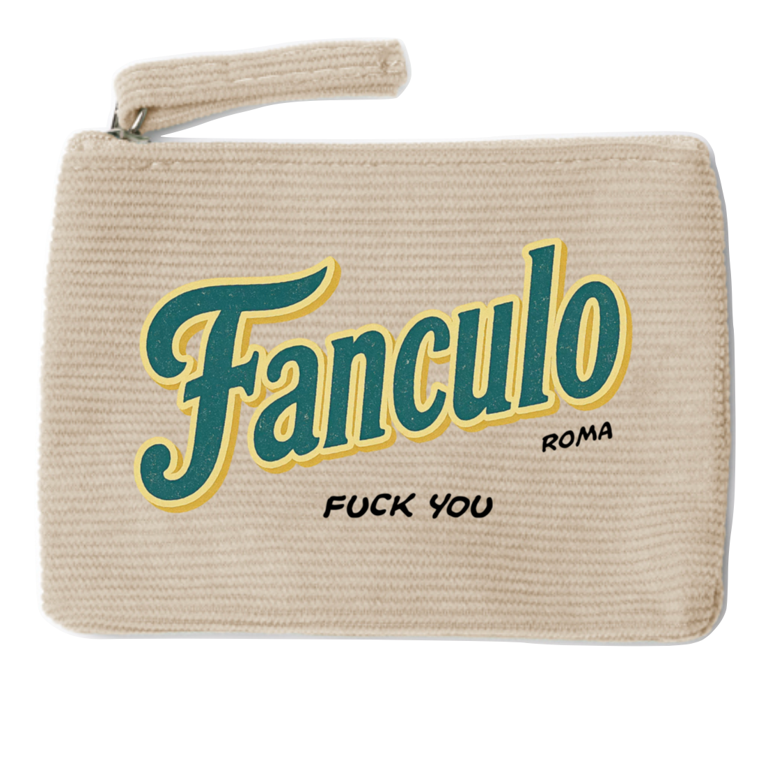 Borsellino velluto Fanculo