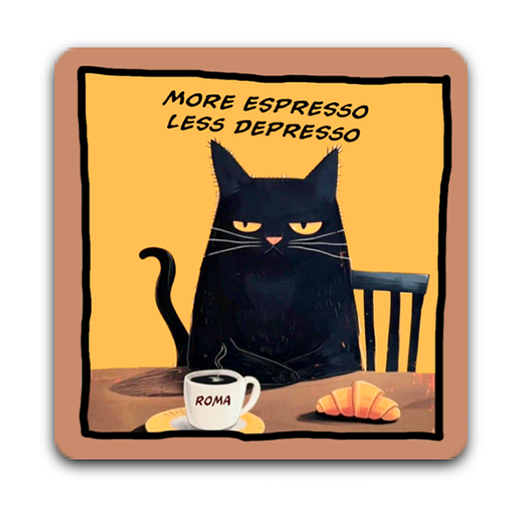 Magnete More Espresso Less Depresso