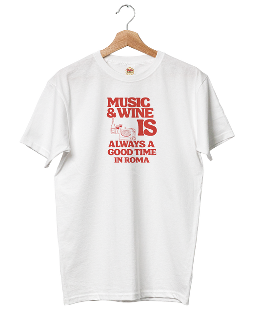 T-shirt Music e Wine